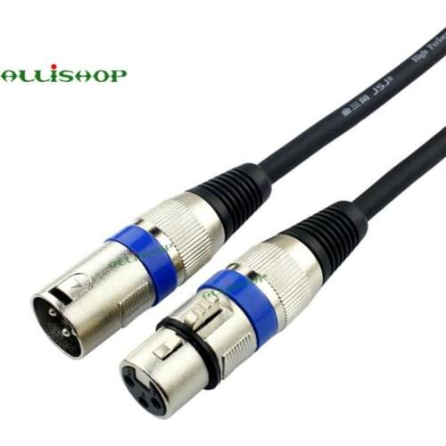 XLR 3 Pin Cable Male to Female M / F Audio Cable For Microphone Speakers and Pro Devices Mixer TPE Material+OFC Copper 0.5M-30M