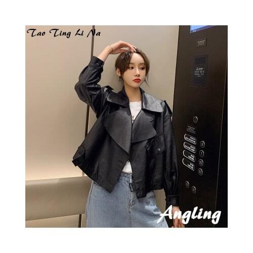 2020 Women Spring Genuine Real Sheep Leather Jacket R37