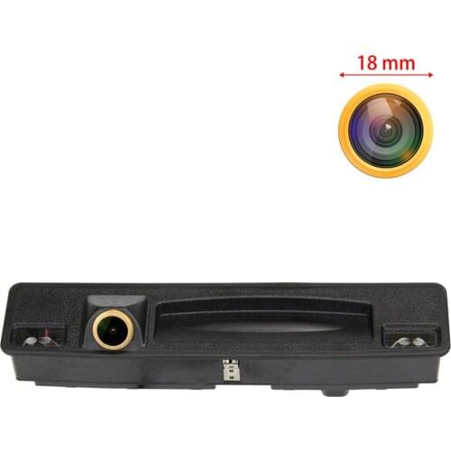 Misayaee Golden Car Rear View Camera Trurk Handle for Ford Escort Ford Focus 3 Hatchback CTCC Ecoboost 2015-2018
