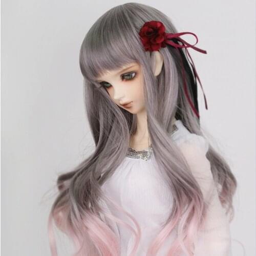 1/3 1/4 1/6 1/8 Wavy Style Hair High Temperature Wire BJD Wig