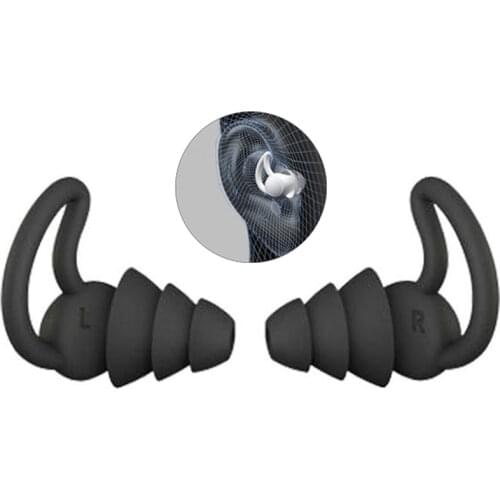 1 Pair Earplugs Protective Ear Plugs Soft Silicone Waterproof Anti-noise Earphones Protector For Travel Sleep And Snoring