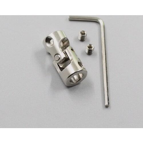 1pcs Car Boat Model Universal Coupler Joint Coupling Steel Shaft Connector Crossing Shaft To Shaft DIY Toy