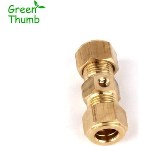 1pc Inner Diameter 9.5mm Brass Single Spray Adapters Garden Water Pipe High Pressure Brass Straight Connector