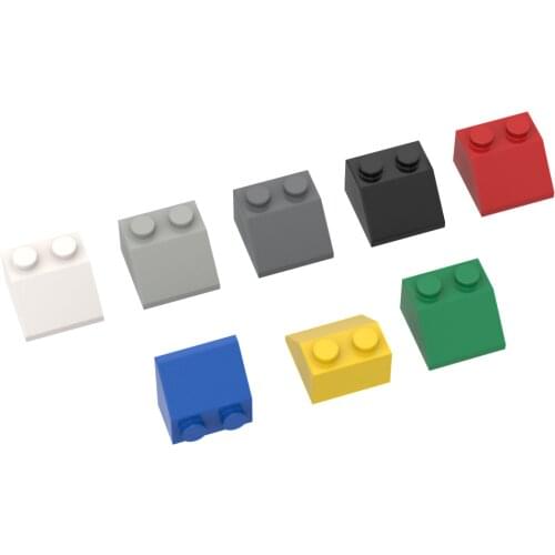 10PCS Building Blocks 46212 2454 1x2x5 Slope 45 Bricks Assembles Particles DIY Education Parts Toy For Children Gift