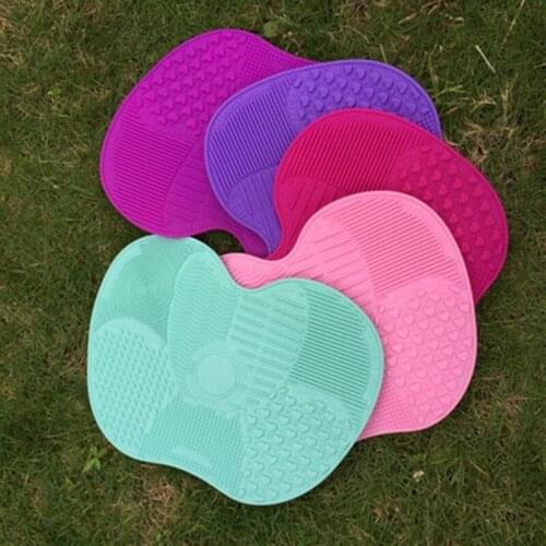 15 *11cm Silicone Makeup Brush Cleaning Pad Mat Brush Washing Tools Cosmetic Eyebrow Brushes Cleaner Tool Scrubber Board