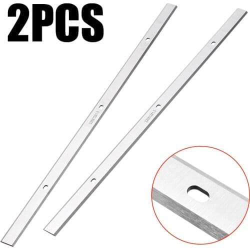 2PCS Steel Industrial Planer Jointer Knives Blades Double Edged Planer Blades for Planer AP-12 Replacement 320*12*1.5mm