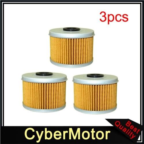 3x Oil Filter For Honda ATC250SX ATC350X TRX350 TRX300FW TRX200D TRX400FW CB400 TRX300 VT125C XL125V TRX400EX