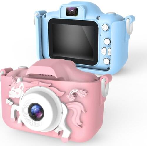 40MP Kids Camera 2 inch IPS Color Screen Cute Horse Mini Digital Video Camera Children Baby Educational Toys Gift