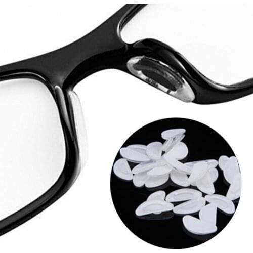 5 Pairs Glasses D Shape Silicone Nose Pad For Sunglasses Non-slip Thin Nosepads Anti-Slip Silicone Stick Eyewear Accessories