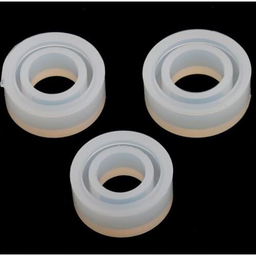 6pcs Silicone Mold Jewelry Making Ring 16-18mm Mould For DIY Art Jewelry