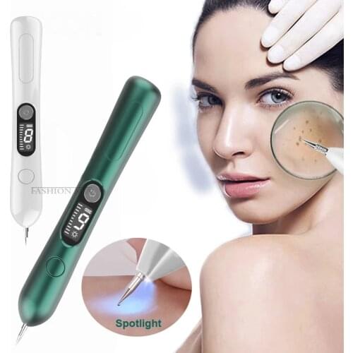 9 Gears Laser Plasma Pen Skin Tag Removal Mole Remover Freckles Wart Tattoo Dark Spot Remover LCD Multifunction Beauty Tool
