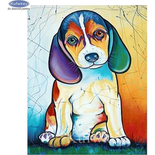 Beagle Dog,Full,Diamond Embroidery,DIY,5D,Diamond Painting Cross Stitch pet dog,3D Diamond Mosaic patterns,Needlework B702