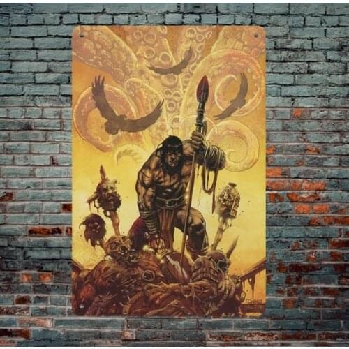 Conan the Barbarian Tin Sign Retro Metal Sign Metal Poster Wall Sign Wall Poster Wall Decorator Home Decora