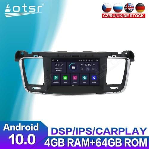 For Peugeot 508 2011 2012 2013-2018 Android Multimedia DVD Video Player Car Radio Audio Touch Screen GPS Navigation Auto Carplay