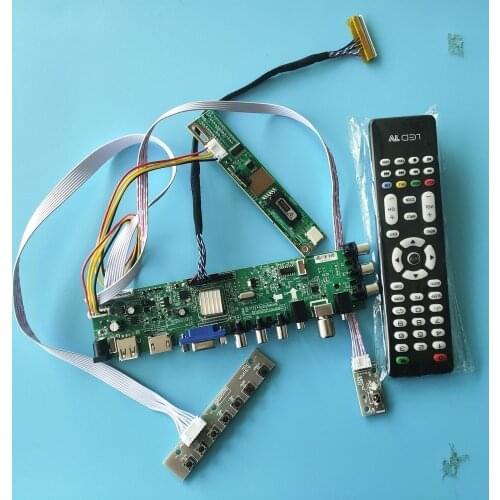 Kit for B150XG02/B150XG02 V1 DVB-T2 1024X768 1 CCFL remote AV HDMI VGA Screen monitor TV Controller board LCD Panel Digital USB