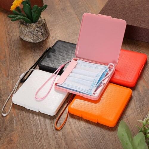 Colorful Mask Storage Box New Save Masks Box Student Dustproof And Waterproof Mask Storage Bag Desktop Organizer Containers