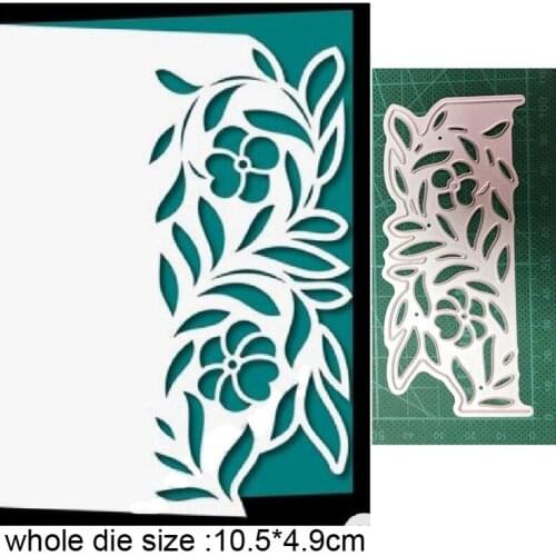Christmas Flower Leaf Border Metal Cutting Dies Embossing Die Cuts Scrapbooking Stencil Dies DIY Card Making Handmade Craft dies