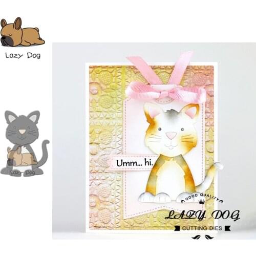 Lovely Cat Animal Metal Cutting Dies Scrapbooking Stencil Decorative Craft Embossing Die Cuts Card Making New Dies For 2019