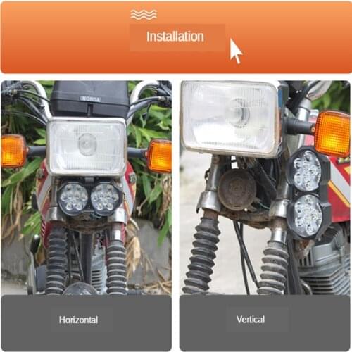 Motorcycle external light large displacement external spotlight
