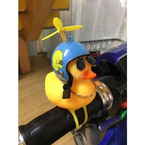Motorcycle For Suzuki All models New cartoon yellow glasses helmet fan silicone duckling motorcycle bicycle bicycle auto parts