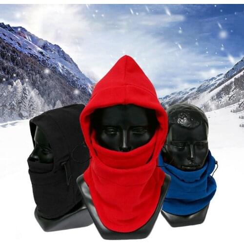 Mens Winter Warm Fleece Balaclava Thermal Motorcycle Ski Hat Full Neck Face Mask Winter Windproof Hiking Scarf Warm Thermal