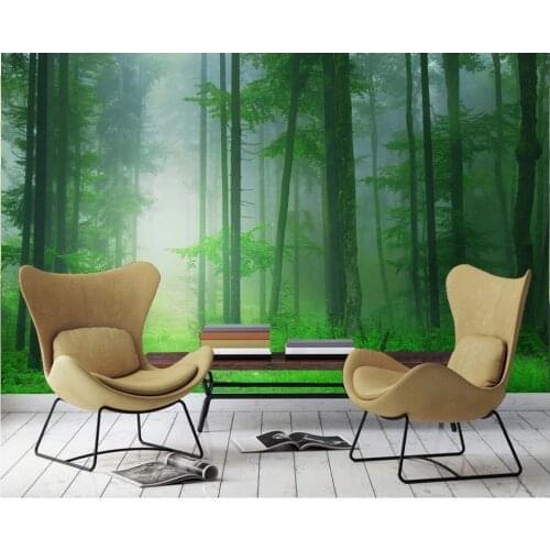 Custom mural 3d photo wallpaper Modern forest stream water waterfall landscape living room Home decor wallpaper for wall 3 d