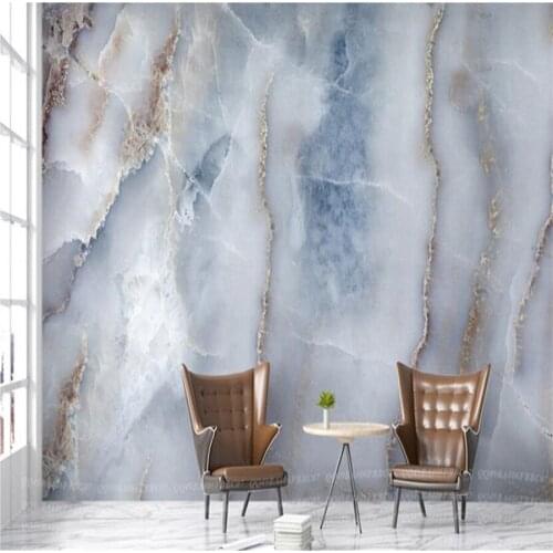 Milofi custom size 3D mural wallpaper Moroccan gray marble pattern ink landscape stone wall decoration wallpaper mural