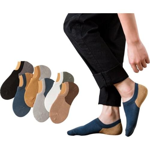 Summer mens invisible socks mesh casual cotton socks thin low top breathable shallow mouth boat socks