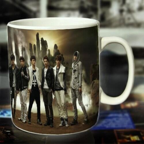 New EXO Ceramic Coffee Mug White Color Or Color Changed Cup We Are Best---Loveful