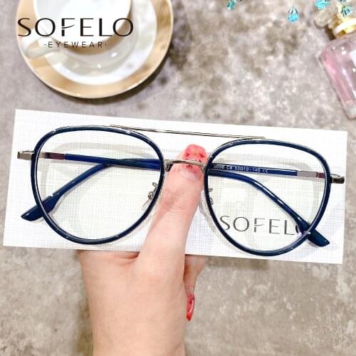 Aviation Optical Myopia Glasses Frame Women Luxury Brand Prescription Eyeglasses Frame Men Anti Blue Light Computer Spectacles
