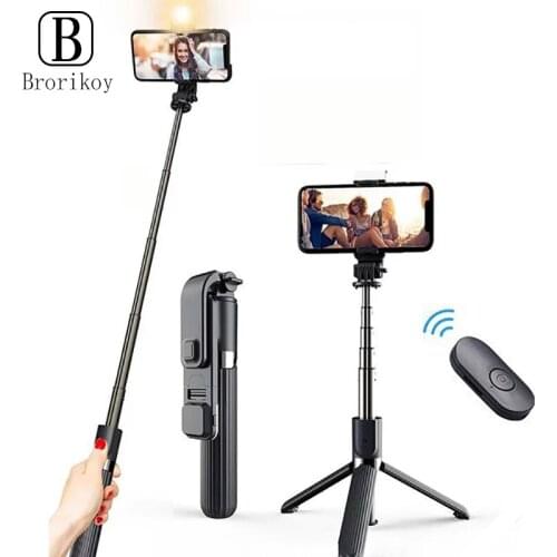 Bluetooth Selfie Stick Tripod Wireless Monopod Balance Handle Handheld Sports Camera Pole For iPhone Samsung Huawei Mobile Phone