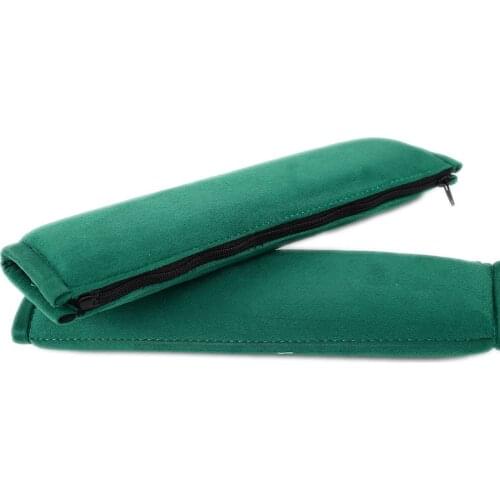 TAK Racing JDM Universal Cotton Car Seat Belt Shoulder Pads 1Pair Green&black With Logo