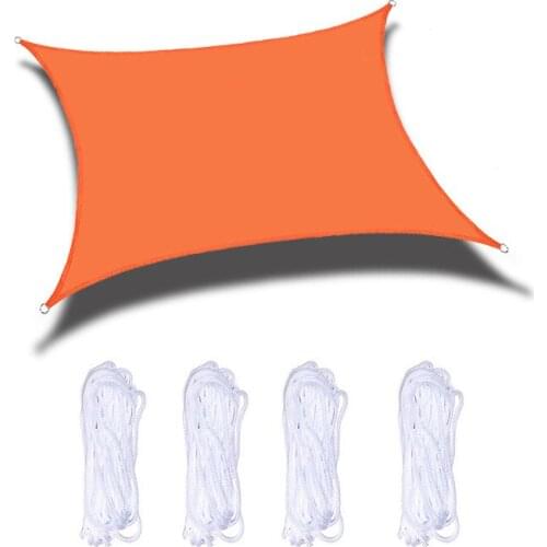 Cross-border 3*3m square outdoor garden shade sail, waterproof and UV-proof awning, rain and snow