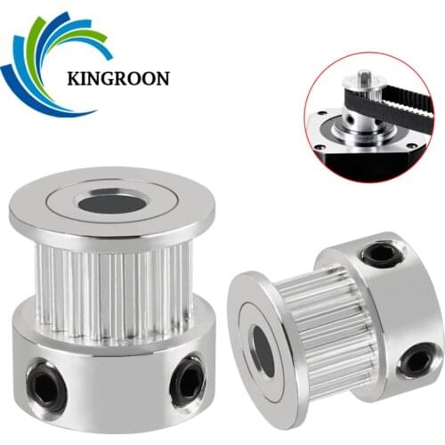 2pcs 2GT Pulley 16 20 36 40 Tooth 3GT GT2 Timing Pulley Bore 5 6.35 8mm Belt Width 10mm Synchronous Wheel Gear 3D Printer Parts