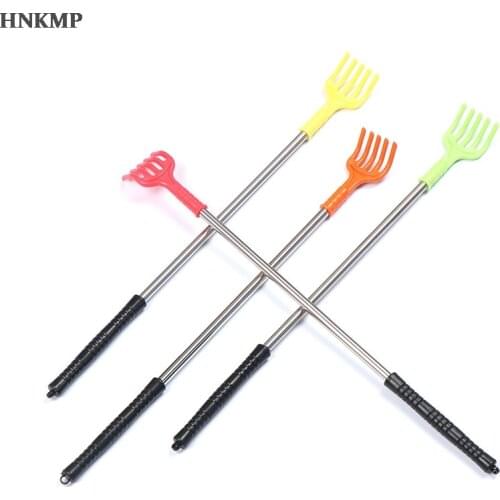 Telescopic Retractable Back Scratcher Body Massage Hackle Itch Stick Stainless Steel Claw Back Scraper Health Care
