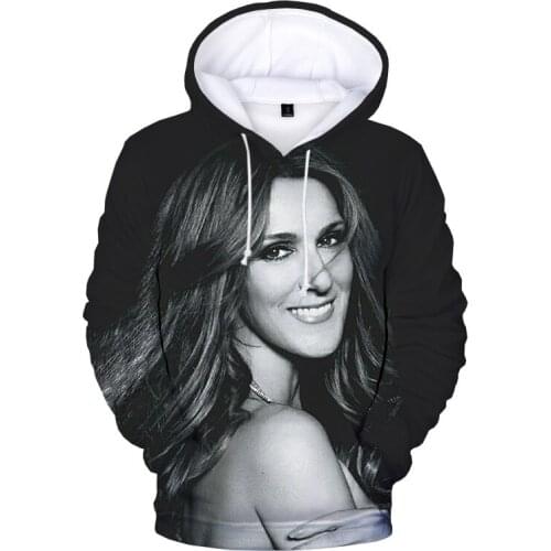 Hoodie 2021 Celine Dion 3D Print Hoodie Sweatshirts Men Women Fashion Casual Pullover Harajuku Streetwear Celine Dion Hoodies