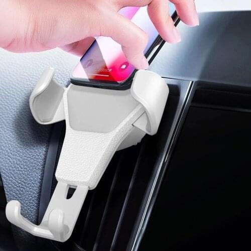 Universal Car Phone Holder Car Air Outlet Nonmagnetic Gravity Mobile Phone Bracket Dermatoglyphic Car Phone Bracket