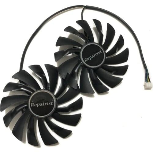 2pcs/set MSI GEFORCE GTX950 GTX960 GPU VGA Cooler Fan For MSI gtx 960 950 GAMING Video Graphics Card Cooling