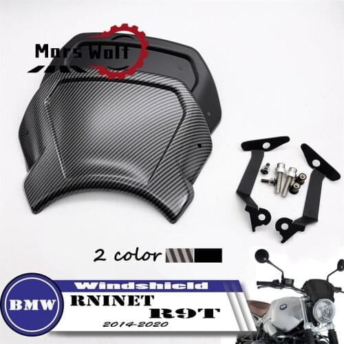 Motorcycle Cafe WindScreen Windshield Wind Deflector Fits For BMW R NINE T RNINET R9T 2014 2015 2016 2017 2018 2019 2020 R NineT