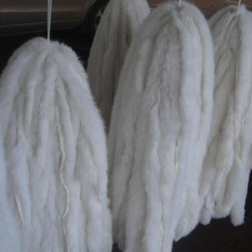 High-quality Rabbit Fur Rabbit Skin Real Leather Fur Raw Material Clothing Accessories