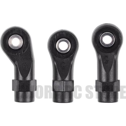 10PCS TRX-4 Plastic Black Rod Ends Link Balls for 1:10 RC Crawler Car TRAXXAS TRX4