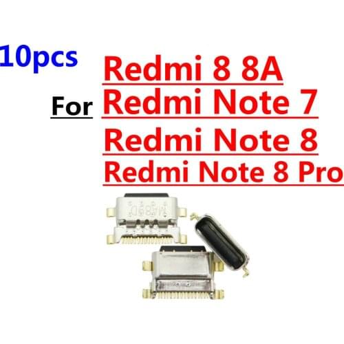 10pcs New Micro USB Plug Charging Port Connector Socket For Xiaomi Redmi Note 7 8 Pro Redmi 8 8A