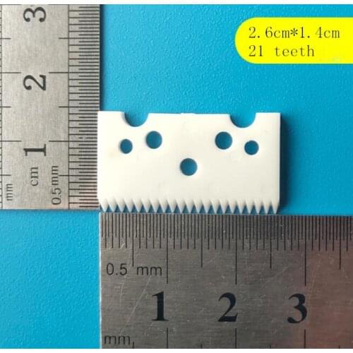 Free shipping 10pcs 21 teeth zirconia ceramic clipper blade