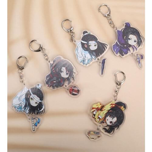 Ancient Xianxia Mo Dao Zu Shi Keychain Woman Key Ring Jiang Cheng Acrylic Cute Grandmaster Of Demonic Cultivation