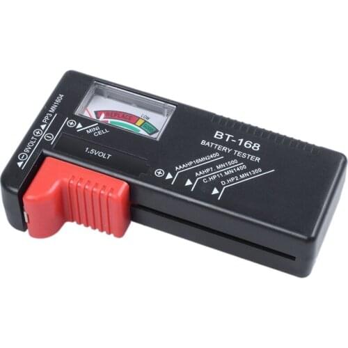 BT168 Universal Battery Checker Tester for AA AAA C D 9V 1.5V Button Cell Batteries