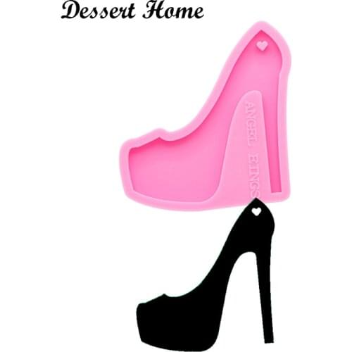 DY0150 Silicone High Heels Mold for DIY Keychain Jewelry Making Tools Epoxy Resin Resin Moldes Shiny Glossy