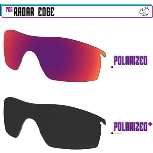 EZReplace Polarized Replacement Lenses for - Oakley Radar Edge Sunglasses - BlackP Plus-PurpleP