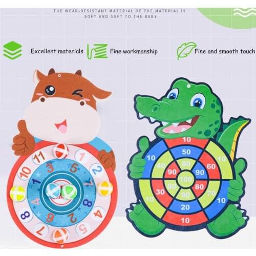 Target Sticky Ball Dartboard Creative Throw Party Outdoor Sports Indoor Cloth Toys Educational Board For Kids Basketball