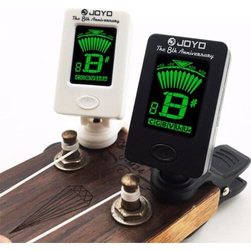Electric Guitar Tuner Pedal Clip Chromatic Digital Rotatable LCD Screen Tuners for Guitar Bass Violin Guitar Accessories