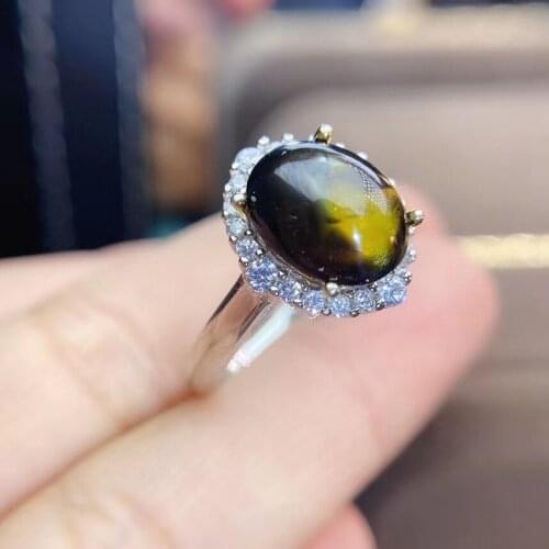 The Best engagement Gift Natural and Real Sapphire ring 925 sterling silver Fine handworked jewelry Finger rings